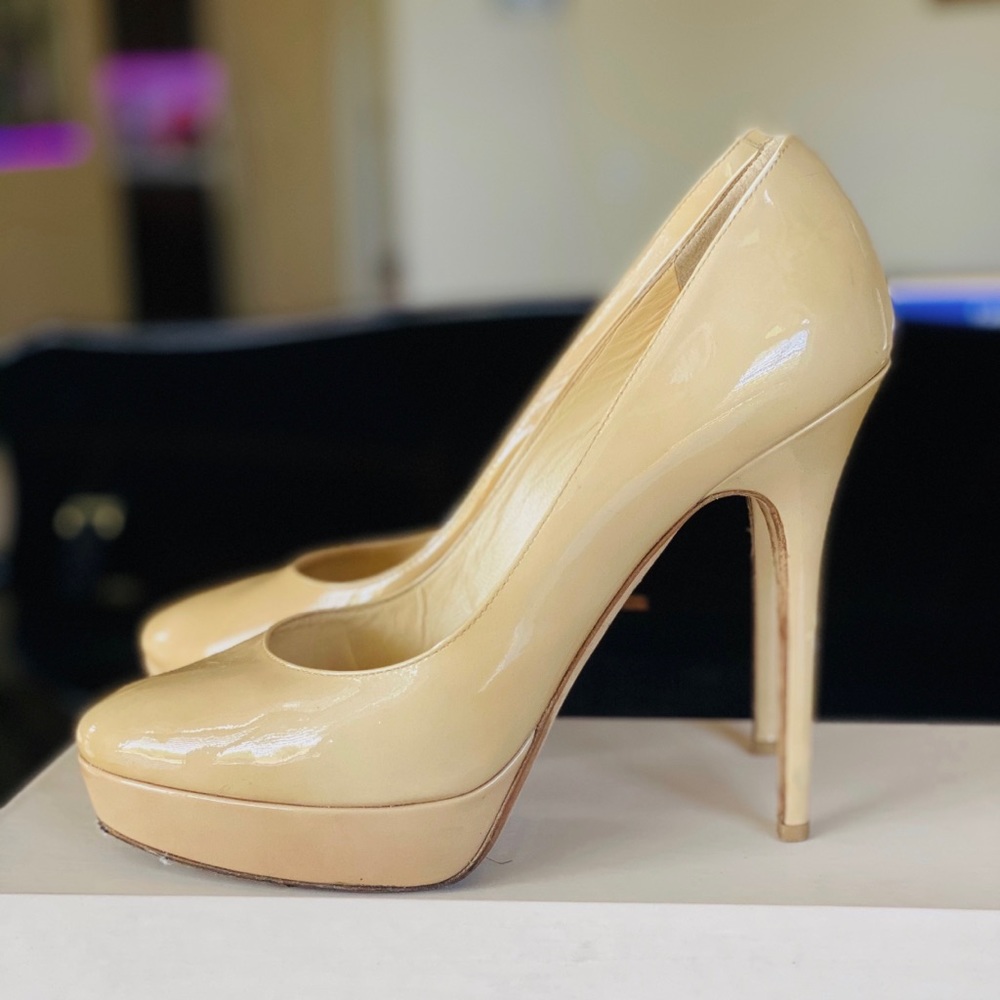 Jimmy Choo nude pumps